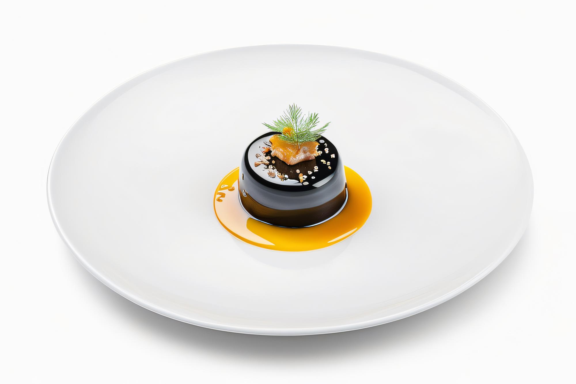 Gotowe danie: talerz w stylu fine dining